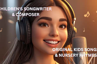 write and compose catchy kids songs, educational songs and nursery rhymes