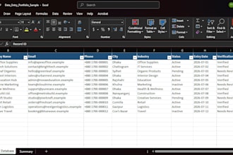 do data entry for your company or business