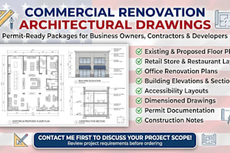 design commercial renovation permit drawing packages