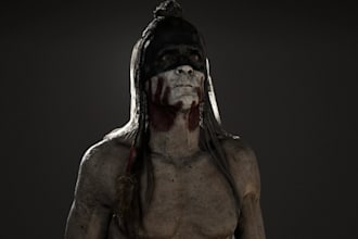 create 3d horror character, realistic game character for unreal and unity