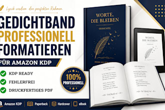 ich formatiere ihren gedichtband professionell für amazon KDP