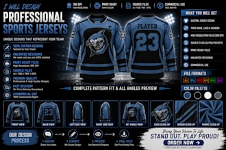design custom ice hockey jersey