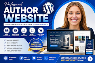 design author website, ebook website, book author website, author landing page