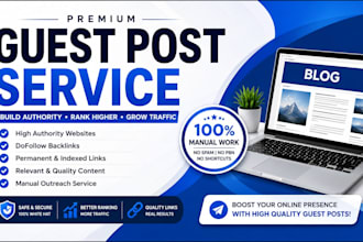 build high authority guest post backlinks