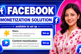 consultation you set up facebook monetization and content monetization features