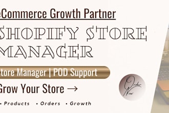 be shopify virtual assistant shopify manager shopify pod store manager for sales