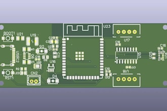 design low power esp32 pcb with usb c, battery charging and hardware integration