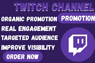 organically grow your twitch channel with real live viewers and active chatters