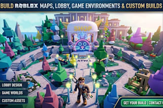 build roblox maps, roblox lobby and game environment and custom roblox builds