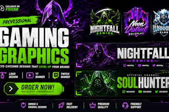 design 3d banner and logo for your discord server