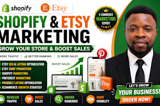 do etsy promotion, etsy SEO, shopify marketing and boost etsy sales