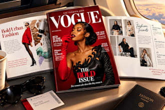 design magazine, product catalog, magazine layout and lookbook