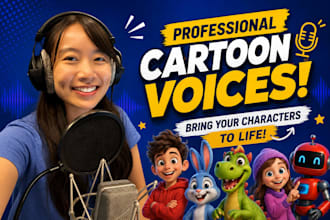 be your female voice over for voice acting video game character voice over