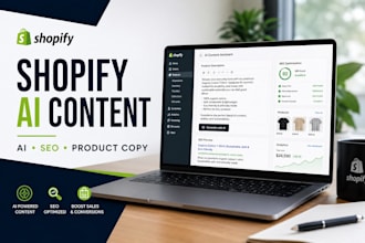 create ai powered shopify poduct descriptions SEO content and ecommerce copy