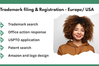 do trademark filing in the USA, europe, UK, globally and patent search
