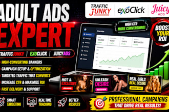 create adult ad banners and trafficjunky campaigns