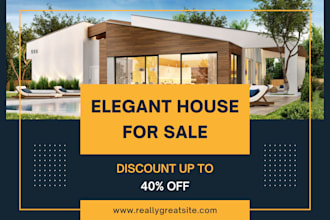 create real estate property marketing poster design