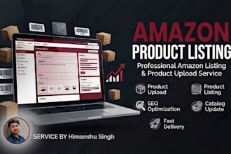 create amazon product listing and variation or fix amazon listing