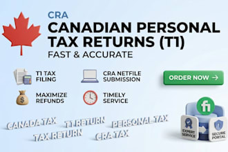 prepare canada t1 personal tax returns for individuals and self employed