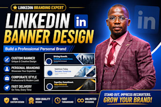 design a professional linkedin banner, cover