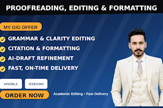 proofread, edit and format your academic paper professionally