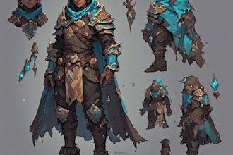 create fantasy card game art and book illustrations