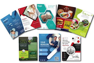 design creative flyers and professional leaflet