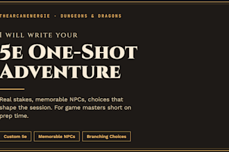 write a custom ttrpg 5e adventure