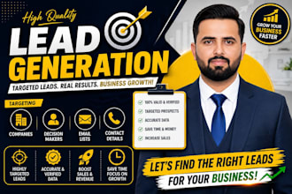 do b2b lead generation, prospect list building, and web research