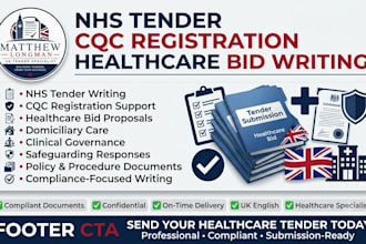 write your nhs tender cqc registration healthcare bid domiciliary care proposal