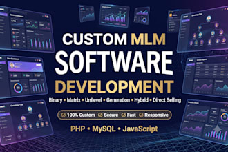 develop custom MLM software and direct selling website