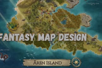 draw fantasy map dnd map and rpg world map design