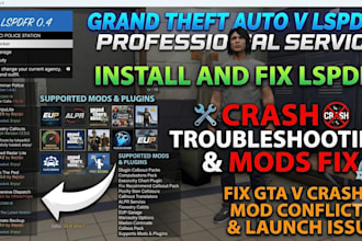 install and fix lspdfr with crash troubleshooting mods and fix gta v crashes