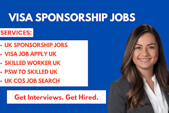 search and apply for UK visa sponsorship jobs on your behalf
