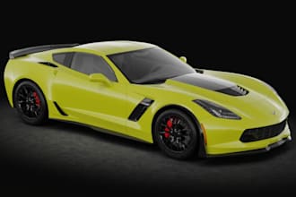 model 3d car for beaming drive in blender, uvs texture, modular 3d car for game