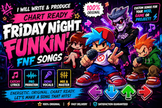 write and produce chart ready friday night funkin fnf songs