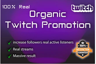 promote your twitch live stream to increase audience live viewers and chatters
