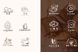 deliver warm style and lovely logo designs