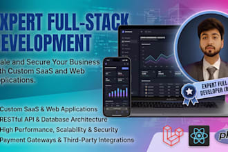 develop a custom laravel web application or saas platform