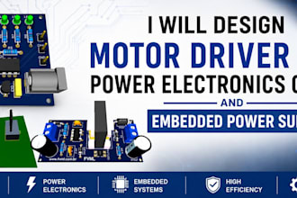 design motor driver pcb power electronics circuit and embedded power supply pcb