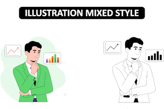 convert your illustration to a line art vector