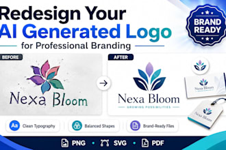 redesign your ai generated logo for professional branding