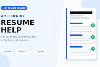 write an ats friendly resume for students and entry level job seekers
