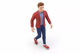 make retro ps1, ps2, psx character, 3d animation low poly, pixel art, base mesh