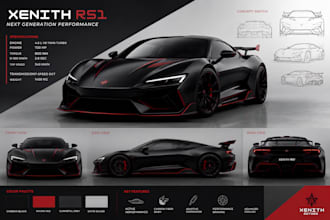 design professional car posters and automotive graphics