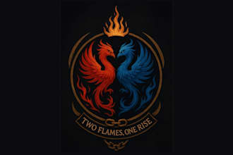 do phoenix logo with t shirt design for your brand