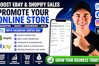 boost ebay shopify sales promote online store marketing with facebook meta ads