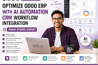 optimize odoo erp with ai automation crm workflow integration, odoo studio