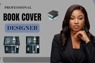 design a professional book cover for ebook, KDP, and print