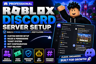 build a professional discord game or community